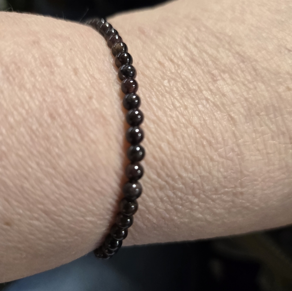 4mm Garnet Bracelet